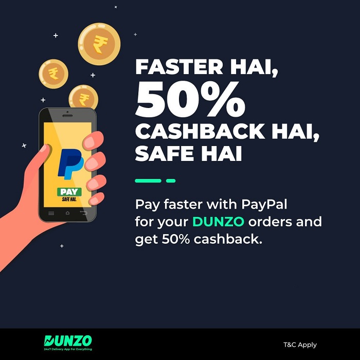 Dunzo offer for sales new user